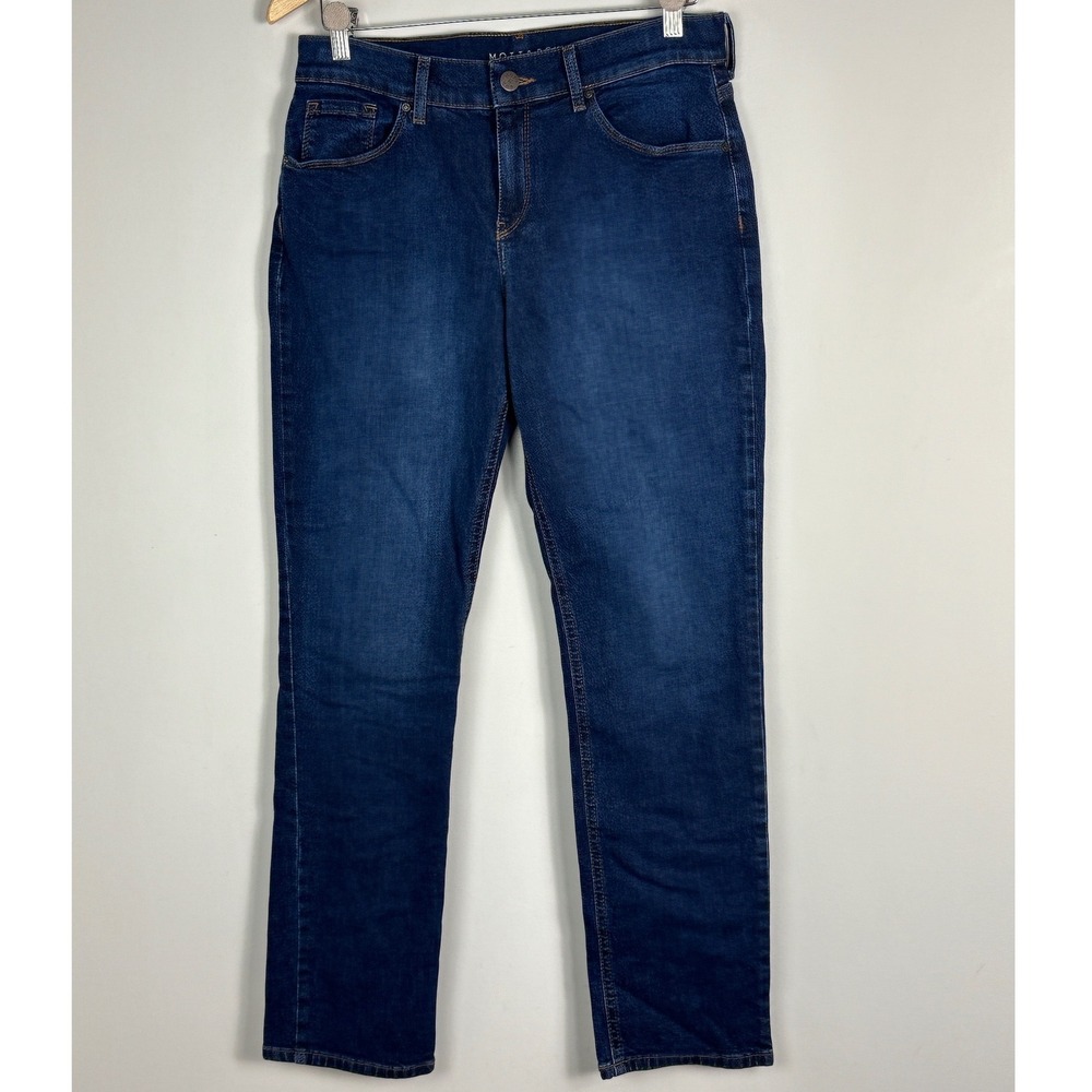 Mott & Bow Women Jeans Size 28x30 Boyfriend Ridge Dark Blue Stretch Denim Casual